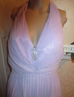 NEU mit Etikett * Marilyn Monroe * Cocktail * Abend * Ausgeh * Pliseè * Neckholder * Bustier *  Kleid mit Glitzer- Kristalle * Brosche "AVA's" Gr. 34- 36/ XS * flieder- Pastell * - Riedlingen