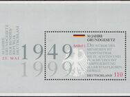 BRD: MiNr. 2050 Bl. 48, 21.05.1999, "50 Jahre Grundgesetz", Block, pfr. - Brandenburg (Havel)