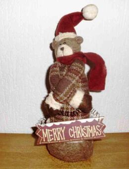 Bärenfigur  "Merry Christmas" - Merkelbach