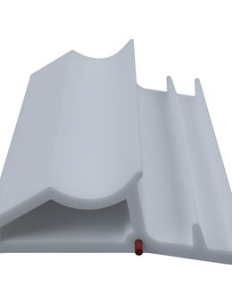 DIWARO Türichtung SZ003 für Stahlzargen | Dichtung 5 lfm | Farben: weiß, grau, schwarz | für seidliche Nut | Fachhandelsware, hergestellt in Deutschland - Moers