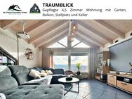 TRAUMBLICK - Gepflegte 4,5Z-DG-Wohnung mit Garten, Balkon, Stellplatz und Keller - Aichhalden