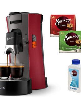 Philips Senseo Kaffeepadmaschine Select CSA240/90, mit drei Kaffee-Einstellungen, aus 21% rec. Plastik, Memo-Funktion, inkl. Gratis-Zugabe, Wert 14€ UVP