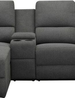 Home affaire Ecksofa NAPORI Multimediasofa, 3er Kinosessel XXL, L-Form, 3 Bezugsstoffe, Kinosofa mit Relaxfunktion, Getränkehalter, Staufach und Staukasten