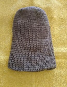 Cooler Grobstrick-Beanie grau/beige - Kassel