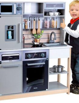 Klein Spielküche Miele Küche Family Holz, mit Licht- und Sound