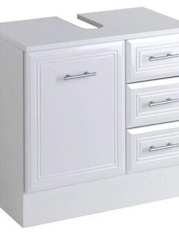 welltime Waschbeckenunterschrank Neapel Breite 60 cm, mit Hochglanzfronten und eleganter Fräsung