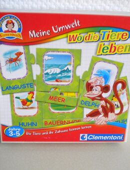 Clementoni-Spiel-Wo die Tiere leben,ab 3 Jahre - Linnich