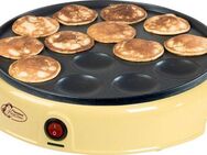 bestron Poffertjes-Maker APFM700SD Sweet Dreams, 800 W, im Retro Design, Mini Pfannkuchen Automat, Antihaftbeschichtung