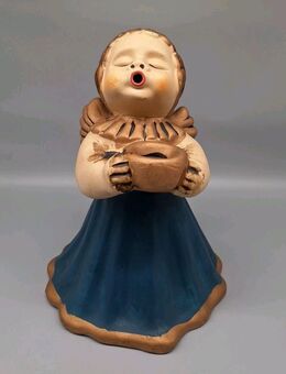 Thun Bozener Engel aus Keramik mit Kerzenhalter Handarbeit 36cm hoch 28cm breit - Essen