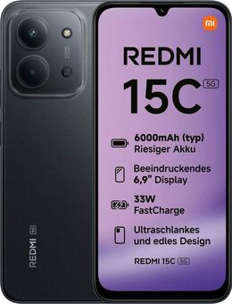 Xiaomi Redmi 15C 5G 4+128GB Smartphone (17,52 cm/6,9 Zoll, 128 GB Speicherplatz, 50 MP Kamera)