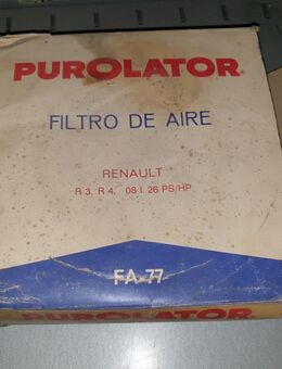 Purolator Luftfilter FA-77 für Oldtimer Renault R3, R4 - Hannover Vahrenwald-List