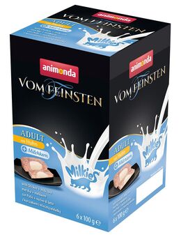 animonda Vom Feinsten Adult Milkies 6 x 100 g - mit Huhn & Milchkern
