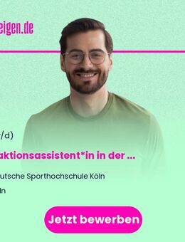 Redaktionsassistent*in in der Abteilung Presse und Kommunikation (w/m/d) - Köln