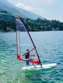Surfen, Segel für Ki/Jugend., komplett Set 4m2 mit Mast+Gabelbaum NP240€ in 34246