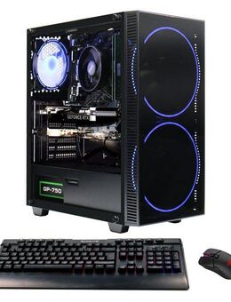 GAMEMAX Black Hole 7378 Gaming-PC (Intel Core i5 14400F, GeForce RTX 4060, 32 GB RAM, 1000 GB SSD, Luftkühlung, Windows 11)