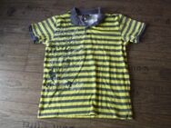 Herren T-Shirt Poloshirt gelb grau gestreift L- XL Sommer Vintage - Berlin