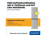 exquisit Kühl-/Gefrierkombination KGC250-85--040D inoxlook, 180,5 cm hoch, 54,5 cm breit