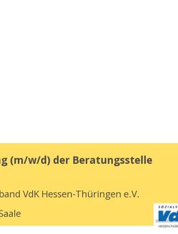 Teamleitung (m/w/d) der Beratungsstelle - Saalfeld (Saale)
