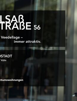 Exklusive Eigentumswohnung! Modernes Wohnen in der Kölner Südstadt - Elsaßstraße 56, Köln – WE 1 - Köln