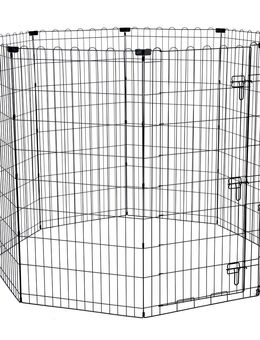 TIAKI Welpenfreilauf aus Metall, hoch - 8 Paneele à B 61 x H 122 cm