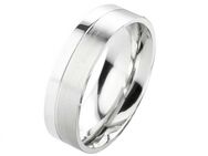 Herrenring Edelstahl HE098 mit Glanzrille - Aholming