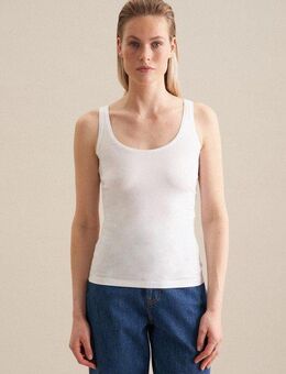 seidensticker Shirttop Ohne Arm Rundhals Uni