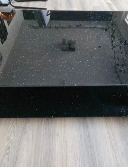Couchtisch aus Glas (schwarz/glitzer) - Berlin Marzahn-Hellersdorf