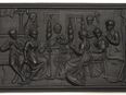 Metal-Guss-Reliefplatte, Haushaltsszene. 1,4 Kg in 48155
