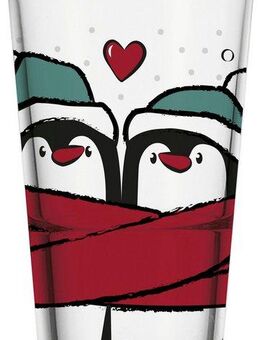 LEONARDO Gläser-Set SILENZIO Trinkglas mit Motiv, 6-tlg., Glas, Pinguine, 6er Set, 330ml