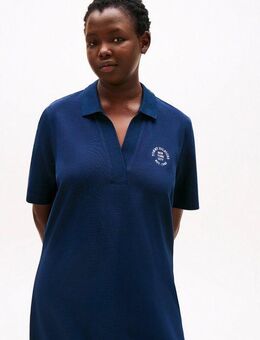Tommy Hilfiger Curve Polokleid CRV OPEN-NK STAMP REG POLO DRESS