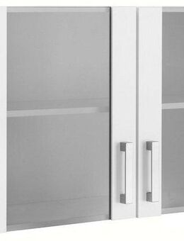 OPTIFIT Hängeschrank Odense 100 cm breit, mit 2 Türen mit Grauglaseinsatz