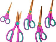 KING Scheren-Set Easycut, (Set, 5-tlg), 5 Scheren, Edelstahlklingen, Titan beschichtet, Soft-Touch Griffe