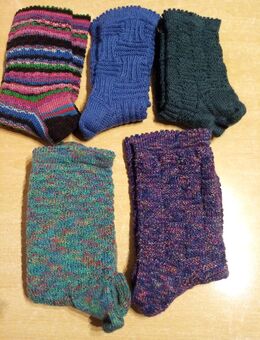 selbstgestrickte Socken Socken Strümpfe Wollsocken Wollstrümpfe Gr. 40 41 - Porta Westfalica