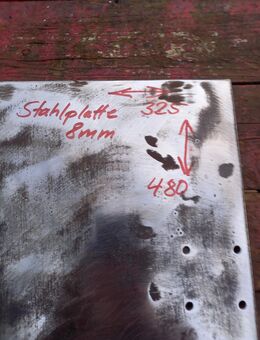 Gebrauchte 8 mm Stahlplatte 325x480 mm - Büdingen