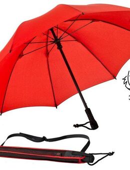 EuroSCHIRM® Stockregenschirm Swing, geringes Gewicht, mit Schultertragegurt an der Hülle