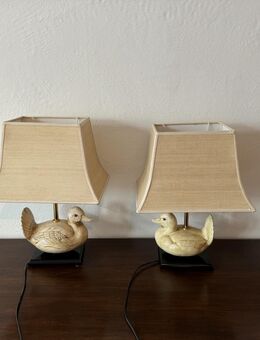 2 x Leuchten Lampen mit Ente aus Keramik Nachttischlampe - Lindau (Bodensee) Zentrum