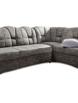 DOMO collection Ecksofa Papenburg, zeitlose Rückensteppung, elegante Armlehne, L-Form, mit Ottomane, wahlweise mit Bettfunktion