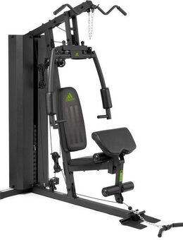 adidas Performance Kraftstation Home Gym, 15 Gewichtsblöcke (Butterflystange, Latzug, Ruderfunktion und mehr), multifunktionale Fitnessstation, max. Trainingsgewicht 99,73 kg