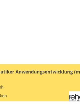 Fachinformatiker Anwendungsentwicklung (m/w/d) - Saarbrücken