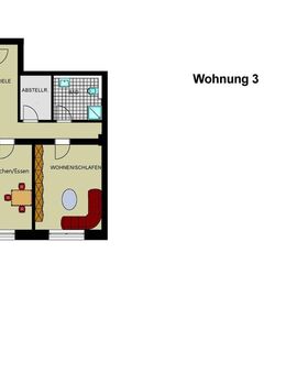 Wohnung 2,5 Zimmer Fußbodenheizung, Barrierefrei - Essen