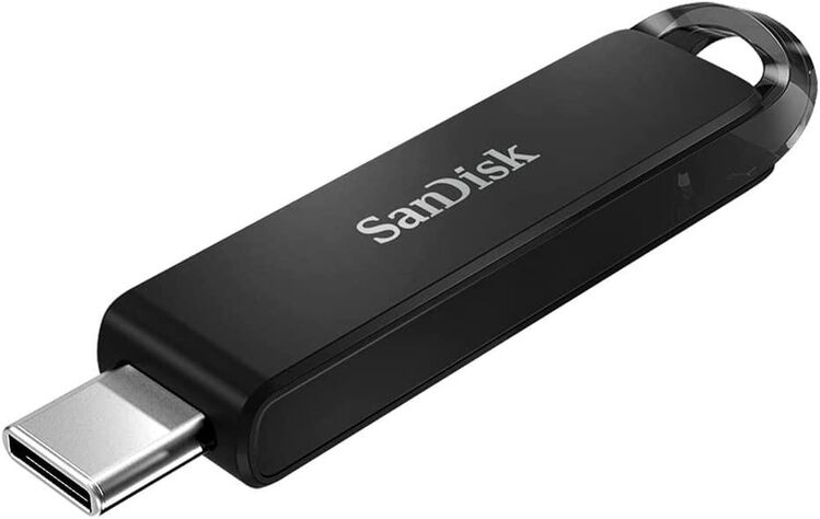 OTG Speicherstift USB 3.0 Typ C, SanDisk Ultra Flashdrive 256GB mit einer Datenübertragung bis zu 150MBit/s, Betriebssystem Ubuntu Linux Mint 64bit Version 21.1 Vera - Cinnamon, USB Live System - Fürth