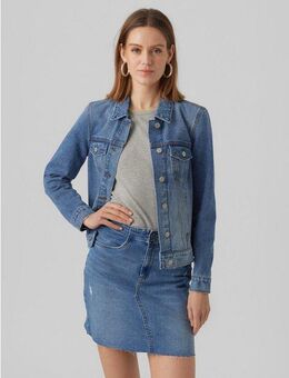 Vero Moda Jeansjacke VMZORICA LS DENIM JACKET MIX NOOS mit leichten Destroyed Effekten
