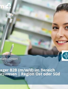 Sales Manager B2B (m/w/d) im Bereich Gesundheitswesen | Region Ost oder Süd - Berlin Mitte