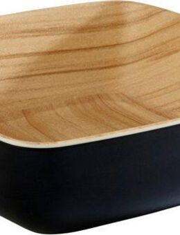 APS Servierschale Frida, Melamin, (1-tlg), Holzoptik innen, 16x16 cm