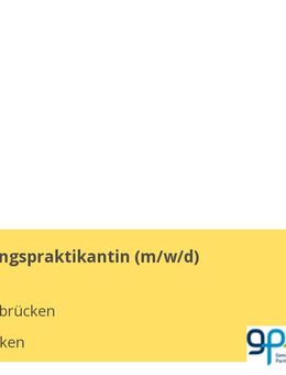 Anerkennungspraktikantin (m/w/d) - Saarbrücken