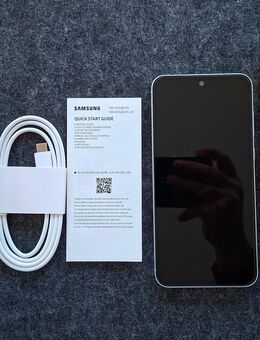 Samsung Galaxy A55 5G 256GB Iceblue mit Zubehör und Panzerglas - Mülheim (Ruhr)
