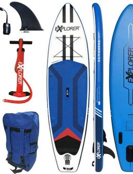 EXPLORER SUP-Board Sunshine 10.0, (6 tlg., mit Paddel, Pumpe und Transportrucksack)