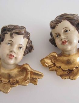 2 x Engelskopf, Wandengel Putto/Putte, Putten/Putti im Barockstil - München Thalkirchen-Obersendling
