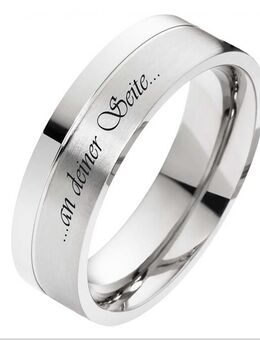 Herrenring Titanring HT073 mit individuell Außengravur - Aholming