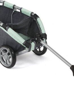 CHIC2000 Puppen Ziehwagen Skipper, Jeans Grey-Mint